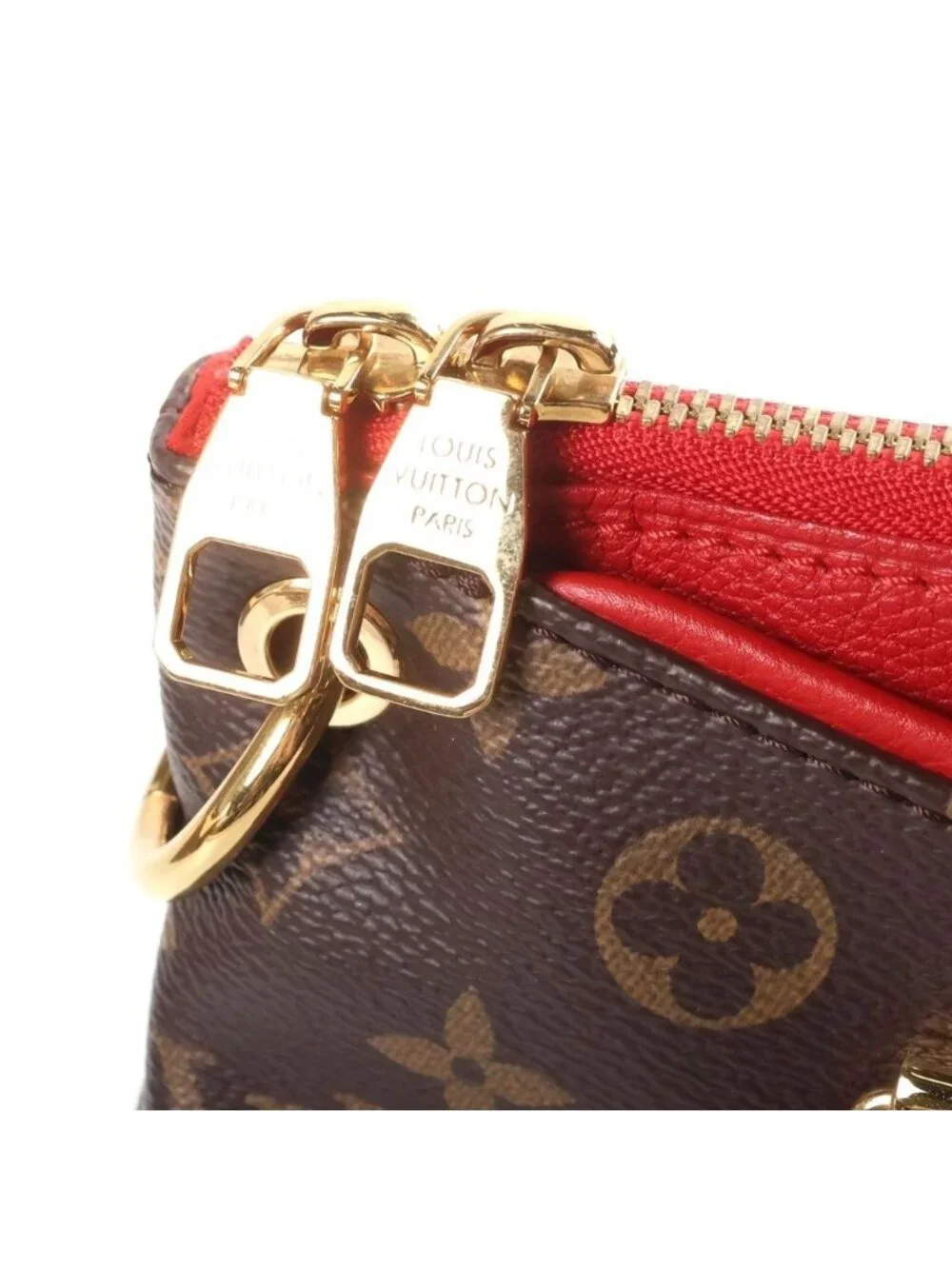 Louis Vuitton Monogram Pallas BB Handbag 2-Way Shoulder Leather Brown